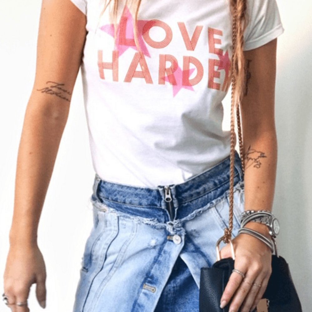 💖”Love Harder” Tee - Women/Teenager - BNWT